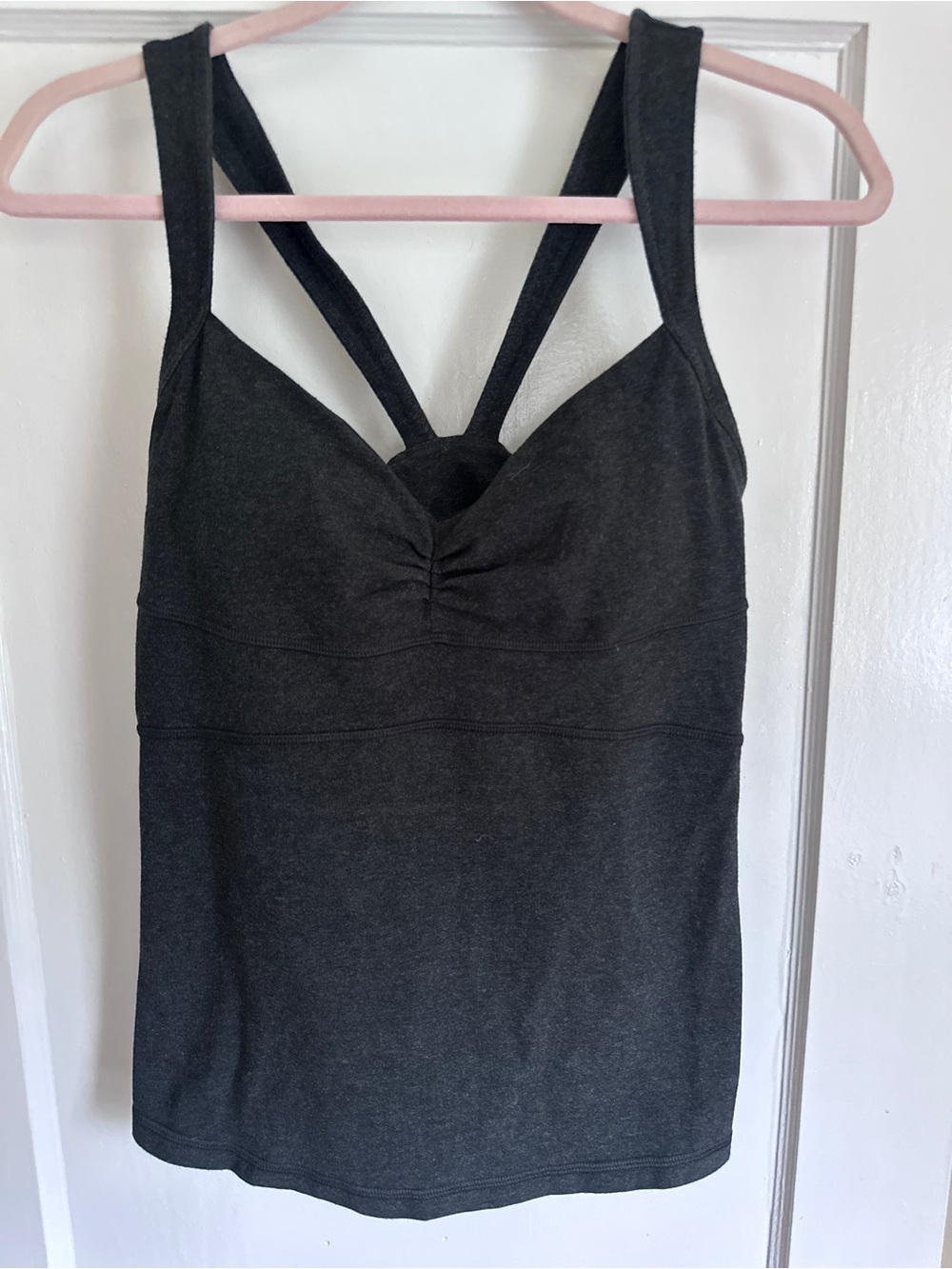 Lululemon Practice Freely Tank Black Size 10 Built-In Bra